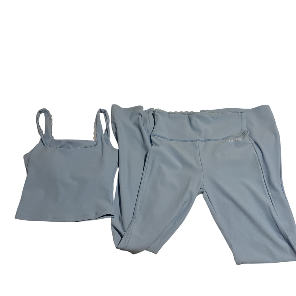 Light Blue Peachy Bunz Activewear Set